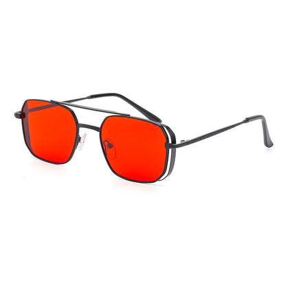 Men's Fashion Steampunk Sunglasses Side Bag Small Frame - Lootario