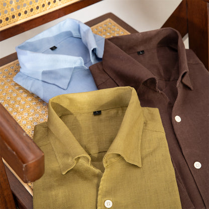 Lootario's Italian Cotton Oxford Slim Shirt - Lootario