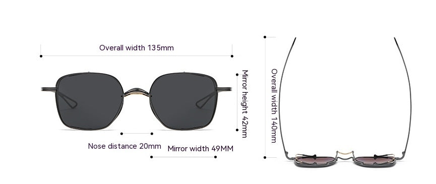 Polarized Fashion Trendy Sunglasses - Titanium Frames | Lootario - Lootario