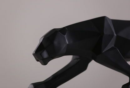 Modern Abstract Black Panther Sculpture - Lootario