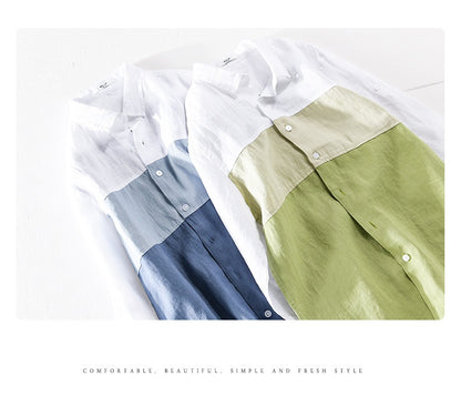 Men's Linen Leisure Shirt - Casual Revamp | Lootario - Lootario