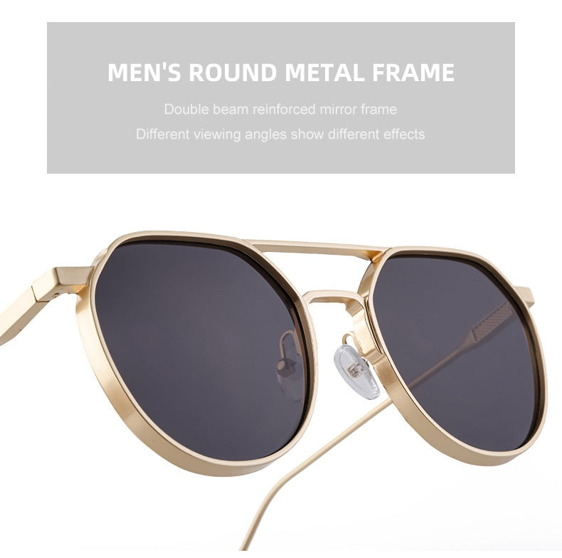 Vintage Round Sunglasses for Men - Retro Style | Lootario - Lootario