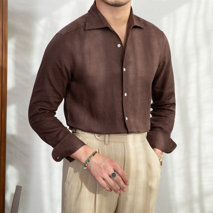 Lootario's Italian Cotton Oxford Slim Shirt - Lootario