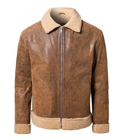 Vintage Casual American Leather Jacket - Timeless Style and Comfort | Lootario - Lootario