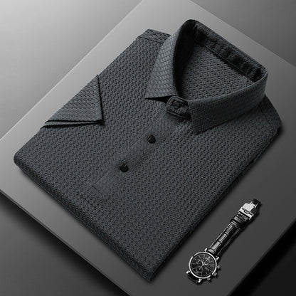 Men's Short-sleeved Youth Casual Polo Collar Polo Shirt - Lootario