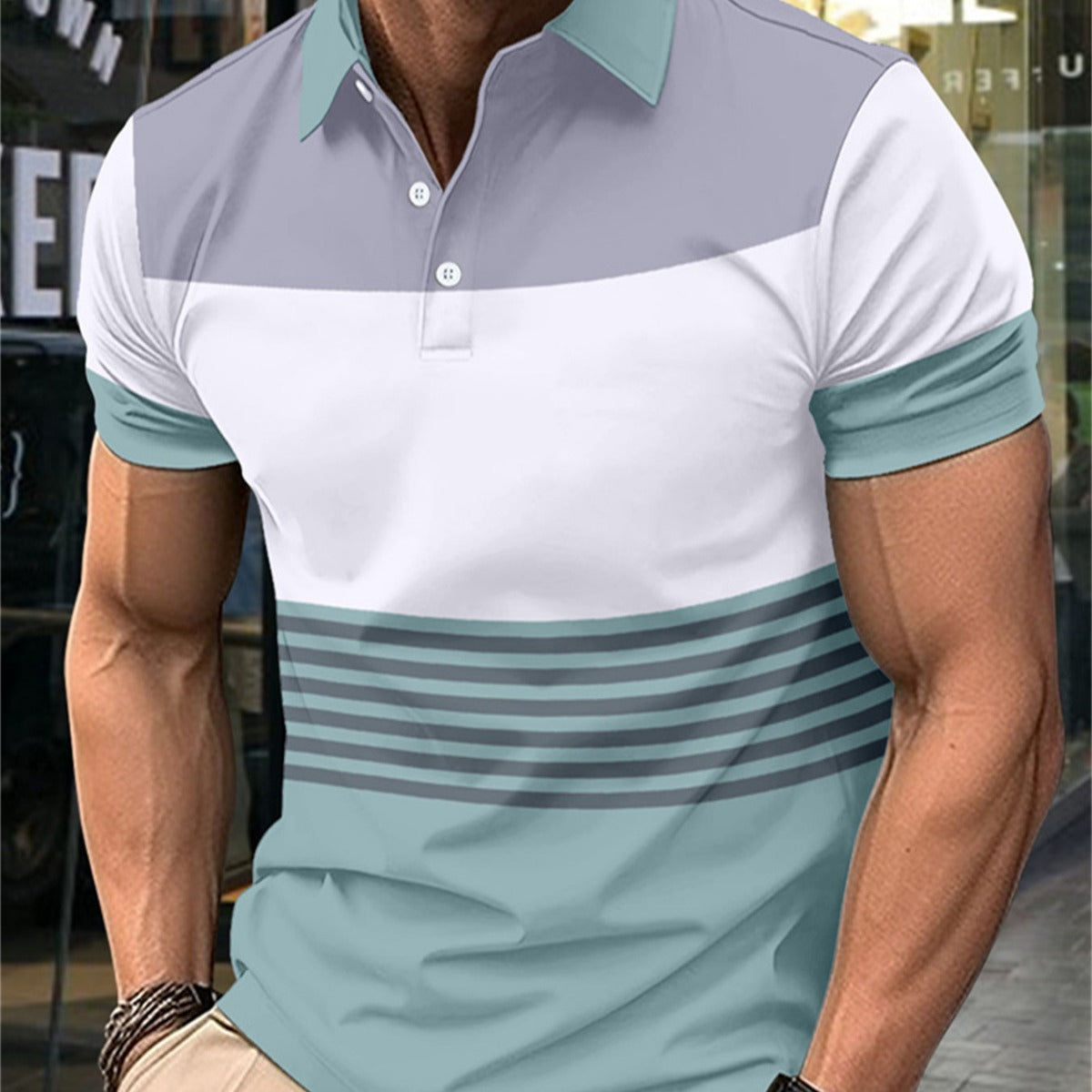 Effortless Cool: Summer Stripes Men's Shirt | Lootario - Lootario