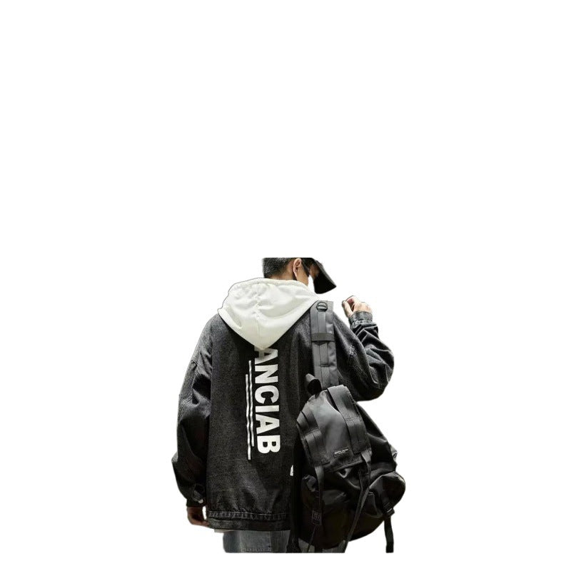 Trendy Hooded Denim Jacket - Hip Hop Hooded jacket | Lootario - Lootario