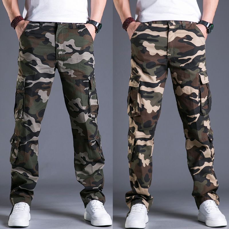 Men's Straight Outdoor Camouflage Pants - Lootario
