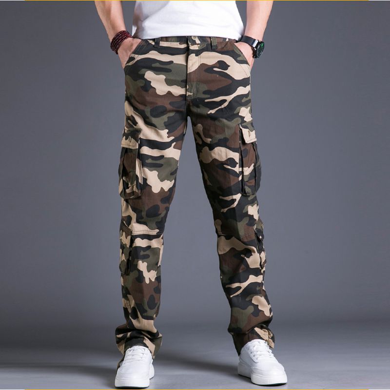 Men's Straight Outdoor Camouflage Pants - Lootario
