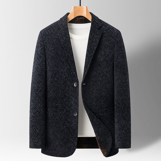Lootario Men's Chenille Suit Jacket | Casual Elegance - Lootario