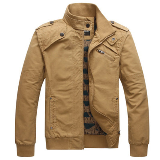 Men's Slim Fit Washed Jacket | Lootario - Lootario